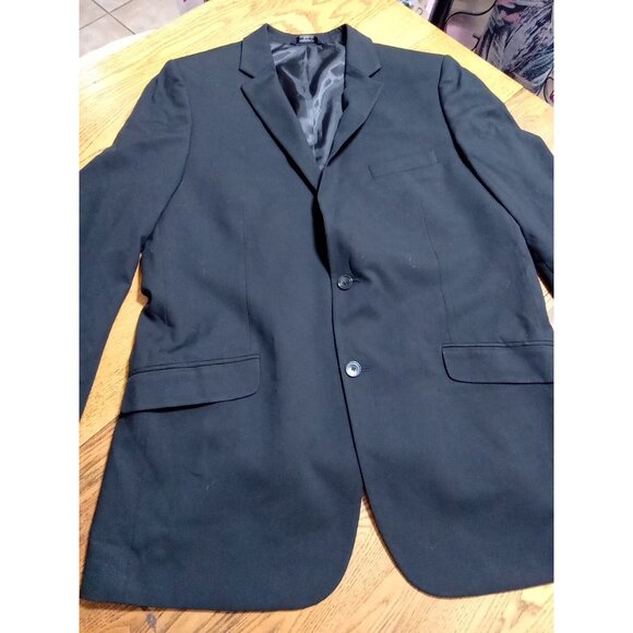 APT 9 Mens BLAZER 44L BLACK Preowned Coat Jacket Sport ? Evening SLIM FIT Used - Picture 1 of 12